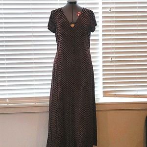 FRYE Floral Pattern Long Midi Dress